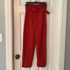 H&M red dress pants